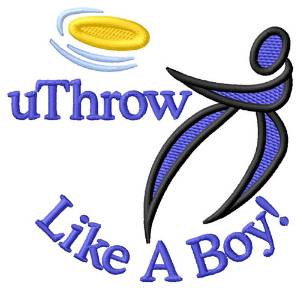Picture of Like A Boy Machine Embroidery Design
