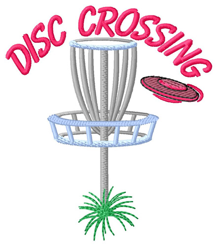 Disc Crossing Machine Embroidery Design