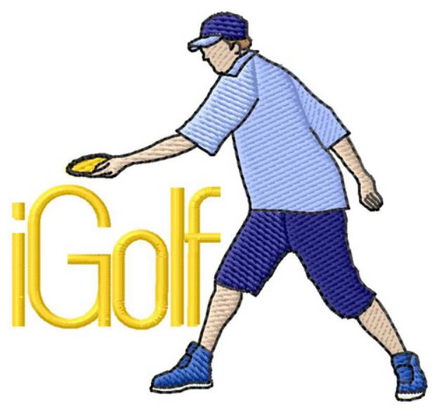 Picture of I Golf Machine Embroidery Design