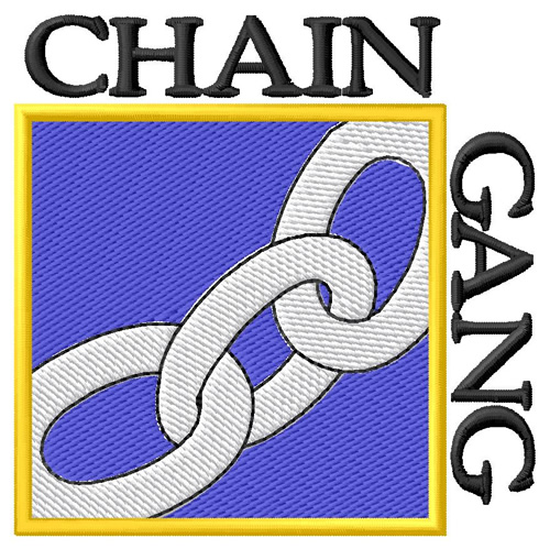 Chain Gang Machine Embroidery Design