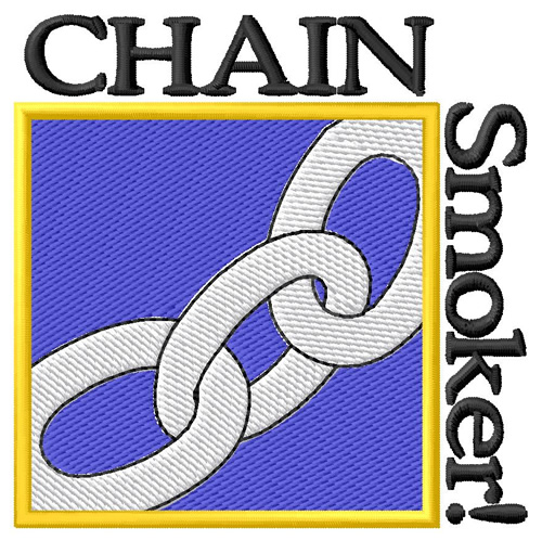 Chain Smoker Machine Embroidery Design