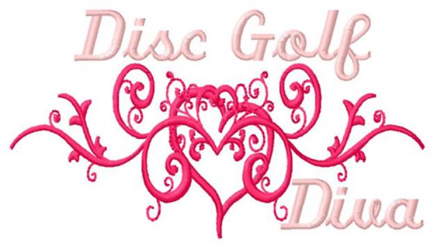 Picture of Disc Golf Diva Machine Embroidery Design