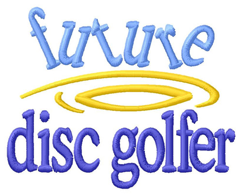 Future Disc Golfer Machine Embroidery Design