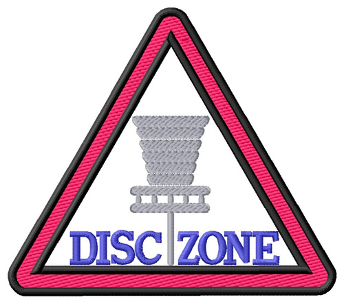 Disc Zone Machine Embroidery Design