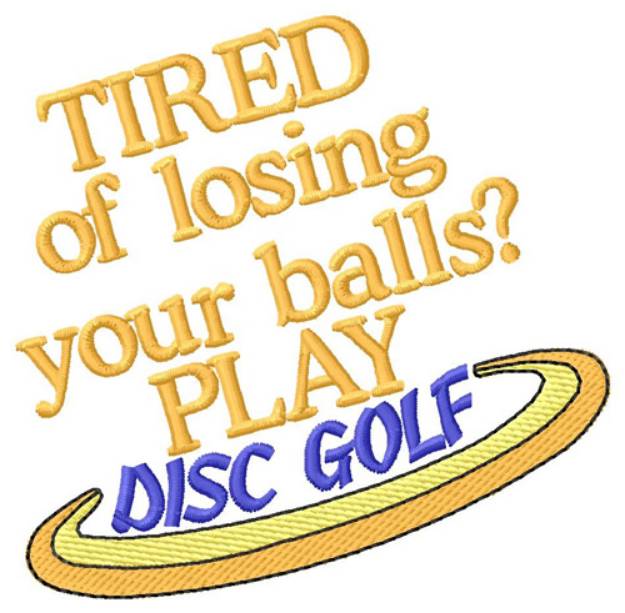 Picture of Losing Your Balls Machine Embroidery Design
