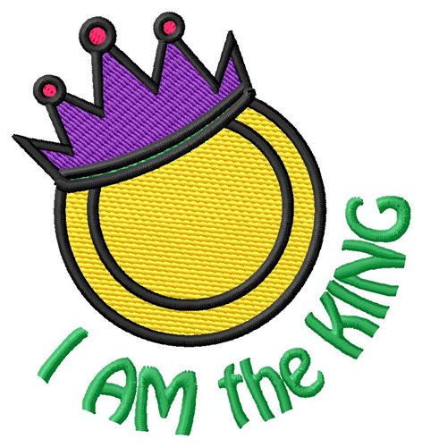 The King Machine Embroidery Design