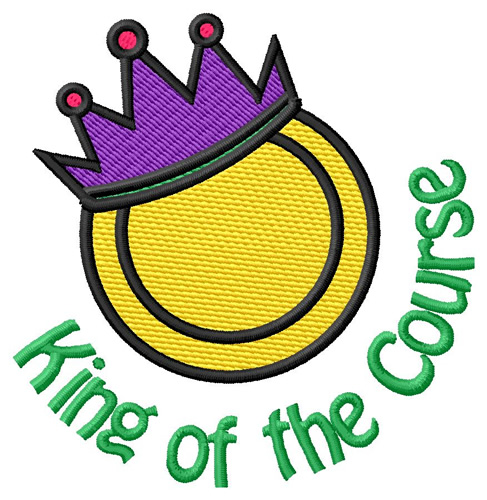 King Of The Course Machine Embroidery Design