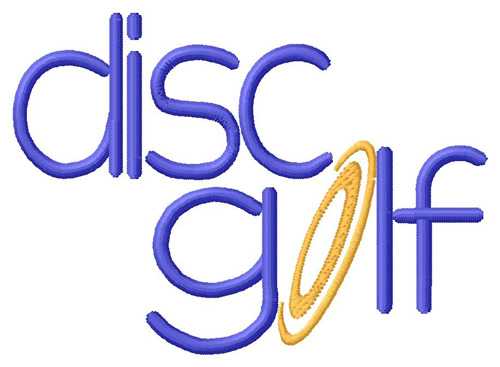 Disc Golf Machine Embroidery Design