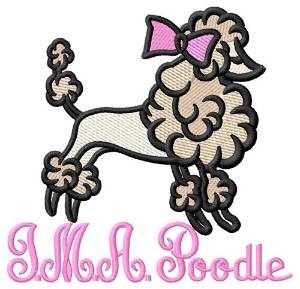 Picture of I.M.A. Poodle Machine Embroidery Design