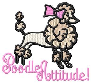 Picture of Poodle Attitude Machine Embroidery Design