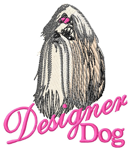 Designer Dog Machine Embroidery Design