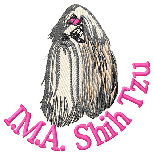 I.M.A. Shih Tzu Machine Embroidery Design