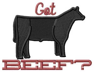 Picture of Got Beef? Machine Embroidery Design