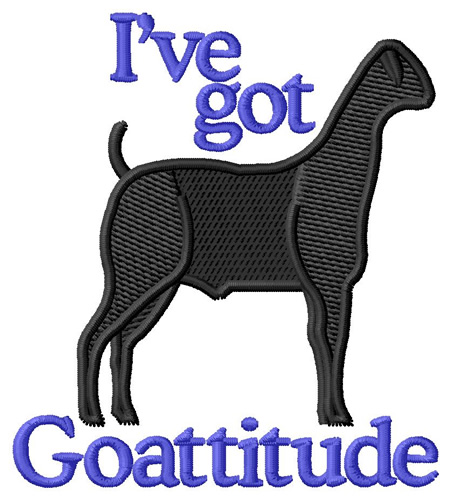Goattitude Machine Embroidery Design