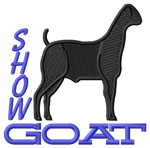 Show Goat Machine Embroidery Design
