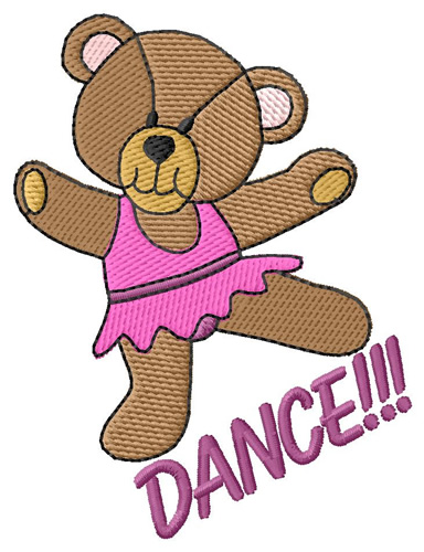 Dance!!! Machine Embroidery Design