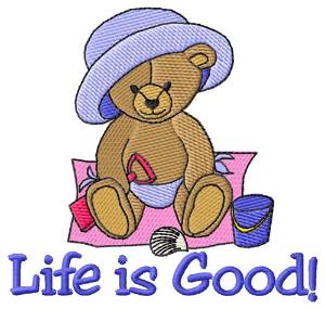 Picture of Life is Good! Machine Embroidery Design
