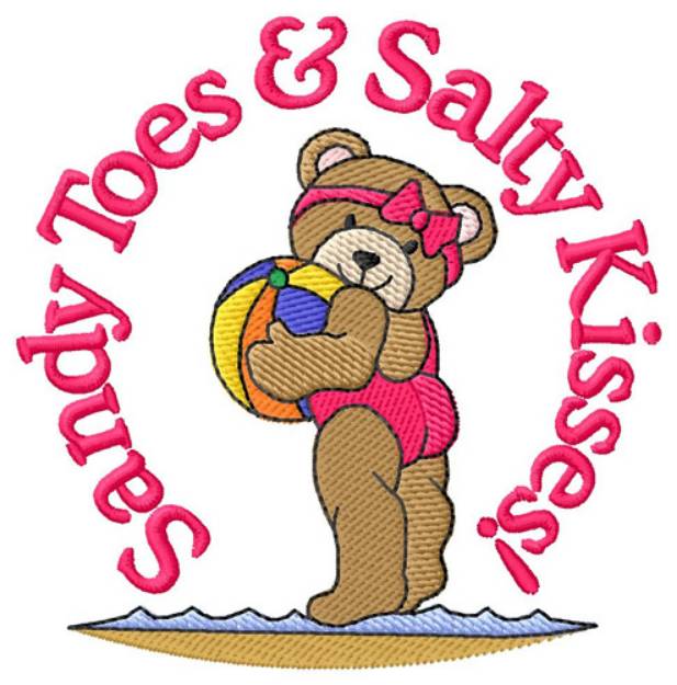 Picture of Sandy Toes & Salty Kisses! Machine Embroidery Design