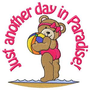 Picture of Another Day in Paradise Machine Embroidery Design