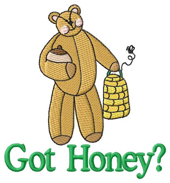 Picture of Got Honey? Machine Embroidery Design