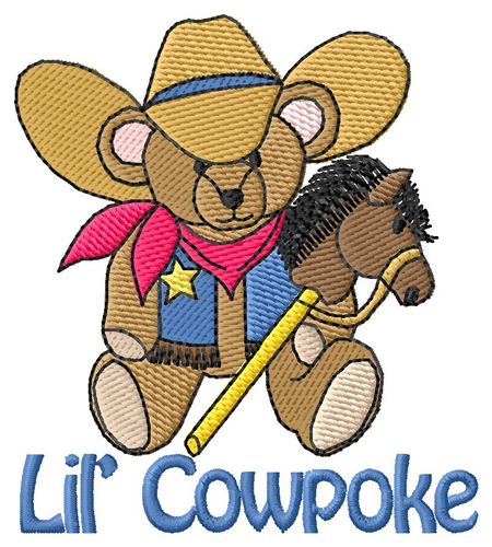 Lil Cowpoke Machine Embroidery Design