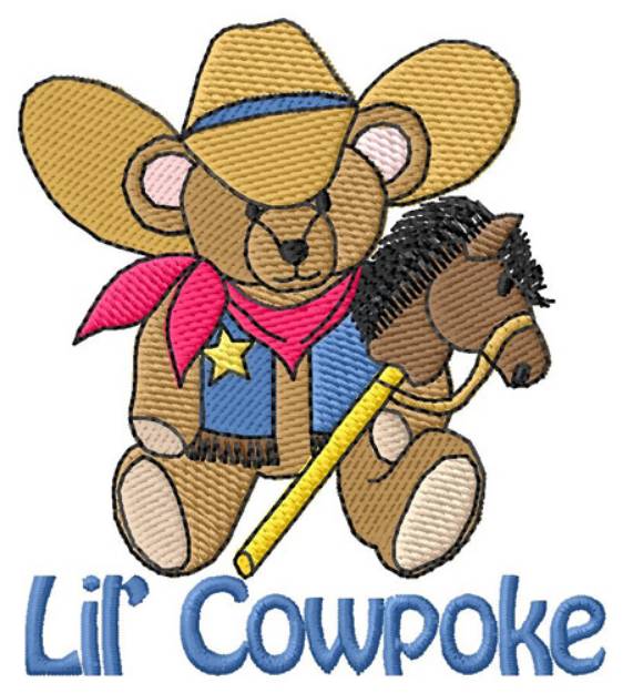 Picture of Lil Cowpoke Machine Embroidery Design