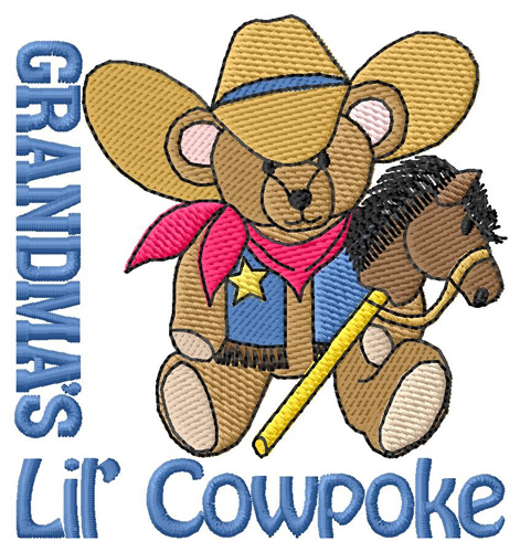 Grandmas Lil Cowpoke Machine Embroidery Design
