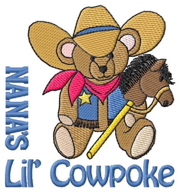 Picture of Nanas Lil Cowpoke Machine Embroidery Design