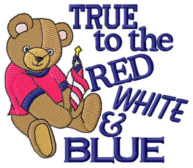 Picture of Red, White & Blue Machine Embroidery Design