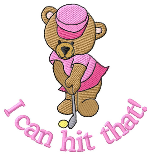 I Can Hit That! Machine Embroidery Design