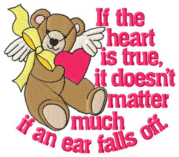 Picture of Heart is True Machine Embroidery Design