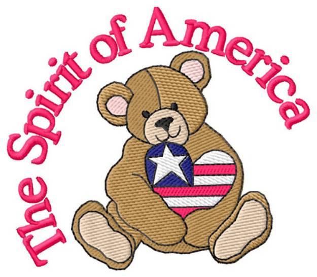 Picture of The Spirit Of America Machine Embroidery Design