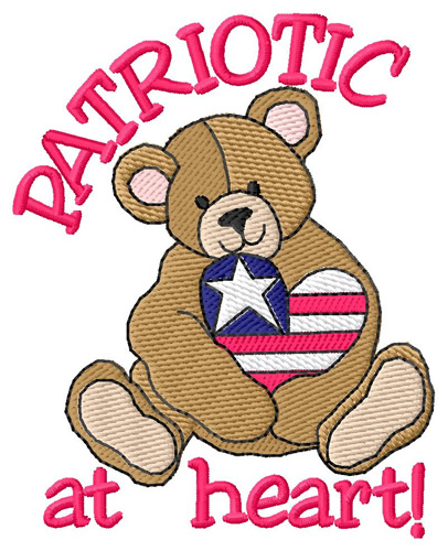 Patriotic At Heart Machine Embroidery Design