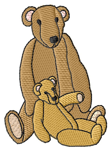 Teddy Bears Machine Embroidery Design
