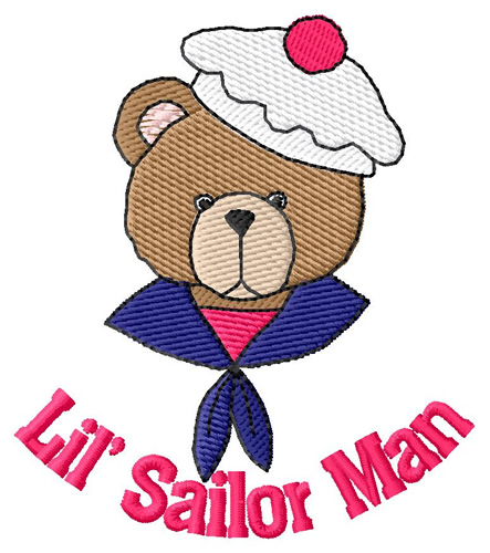 Lil Sailor Man Machine Embroidery Design