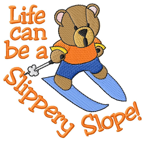 Slippery Slope Machine Embroidery Design