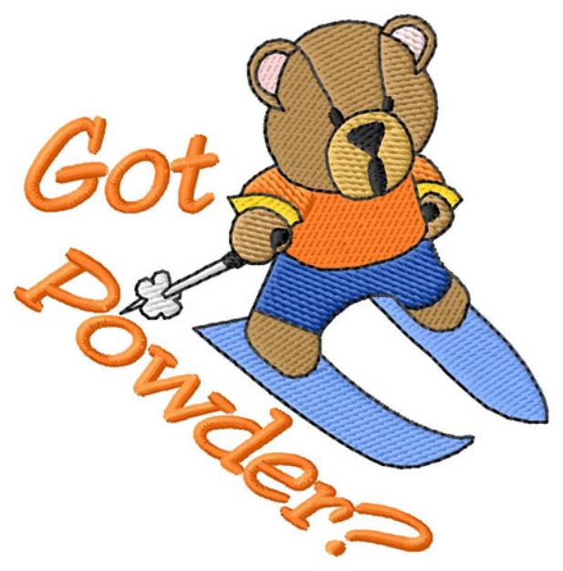 Picture of Got Powder? Machine Embroidery Design
