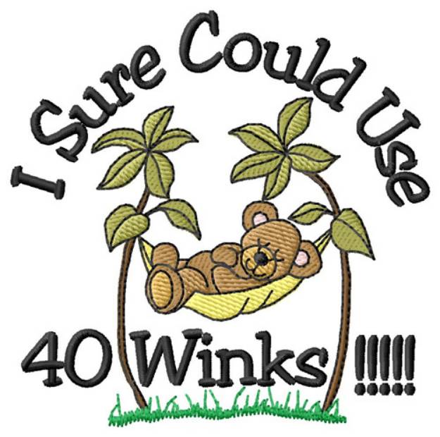 Picture of 40 Winks Machine Embroidery Design