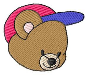 Picture of Bear In Hat Machine Embroidery Design