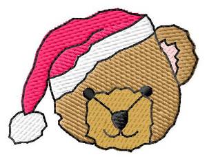 Picture of Santa Hat Bear Machine Embroidery Design