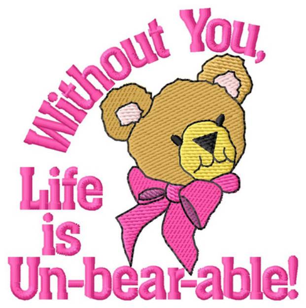 Picture of Unbearable Machine Embroidery Design