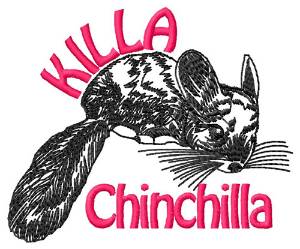 Picture of Killa Chinchilla Machine Embroidery Design