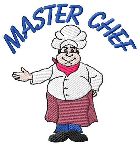 Master Chef Machine Embroidery Design