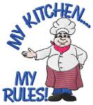 Picture of My Kitchen, My Rules Machine Embroidery Design