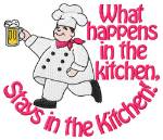 Picture of Chef in the Kitchen Machine Embroidery Design