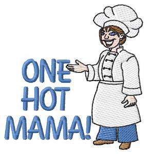 Picture of One Hot Mama Machine Embroidery Design