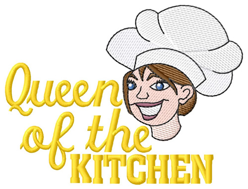 Queen of the Kitchen Machine Embroidery Design
