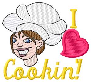 Picture of I Love Cookin Machine Embroidery Design