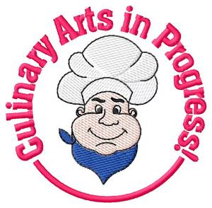 Picture of Culinary Arts in Progress Machine Embroidery Design