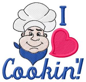 Picture of I Love Cookin Machine Embroidery Design